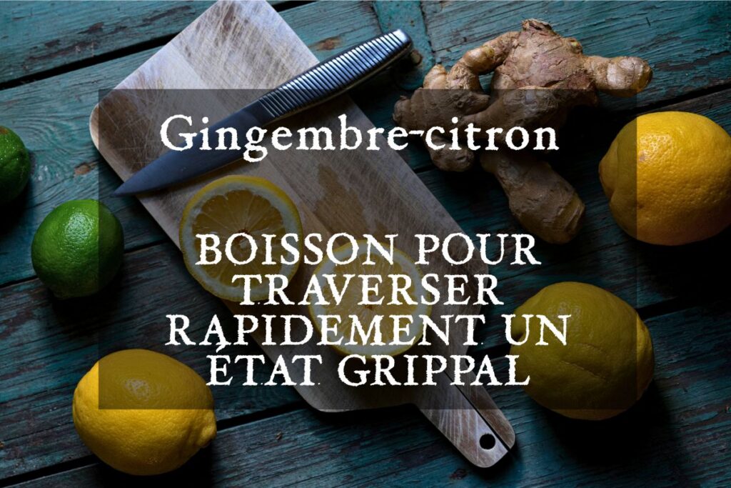 Boissons pour travers l'état grippal