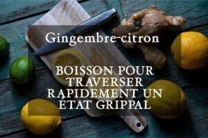 Boissons pour travers l'état grippal